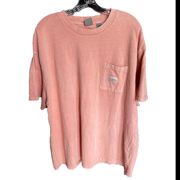 QUICKSILVER Cleanlines T-shirt Men’s XXL Heavy Cotton Short Sleeve Pink NWOT - Picture 1 of 6